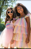 Lola + The Boys Rainbow Gems Pastel Star Tulle Dress