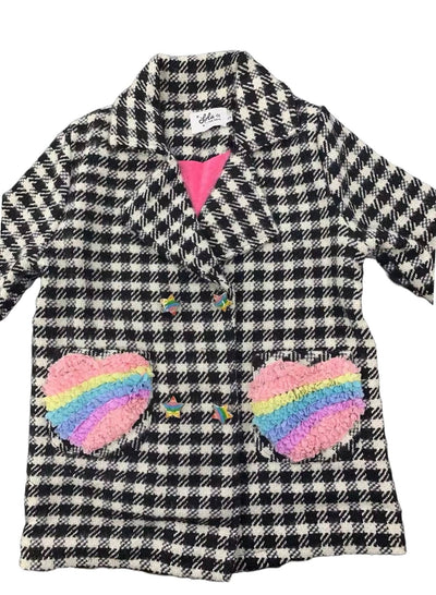 Lola + The Boys Rainbow Houndstooth Jacket