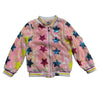 Lola + The Boys Rainbow Stars Sequin Bomber