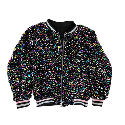 Lola + The Boys Rainbow Velour Sequin Trackset (Pre Order Ships 11/11)