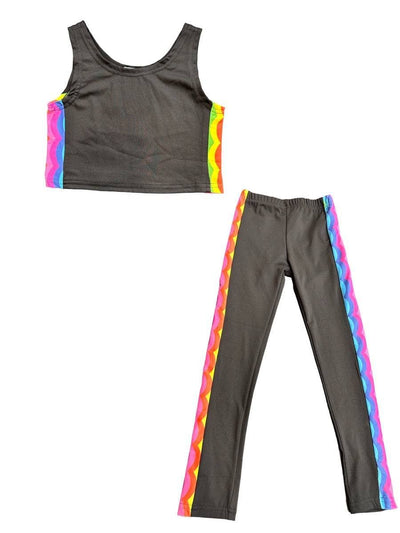 Lola + The Boys Rainbow Zig Zag Sport Set