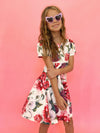 Lola + The Boys Roses Jacquard Dress