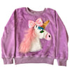 Lola + The Boys Sequin Bow Fuzzy Hearts Sweatshirt