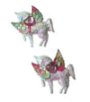 Lola + The Boys white Sequin unicorn hair-clip (pack of 2)