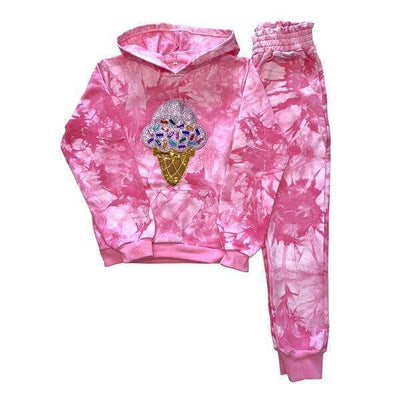 Lola + The Boys Set Ice Cream Tie Dye set