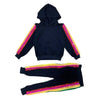 Lola + The Boys Set 2 Sequin Rainbow Hoodie Track Set