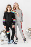 Lola + The Boys Set Sequin Rainbow Tracksuit Set