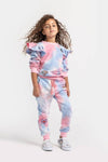 Lola + The Boys Set Tie Dye Patch Jogger Set