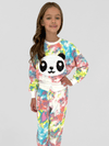 Lola + The Boys Set Tie Dye Splatter Panda Set