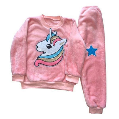 Lola + The Boys Set Unicorn Velour Star Set