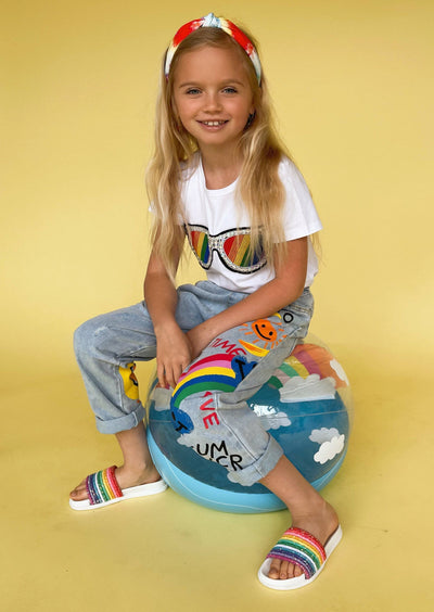 Lola + The Boys Shirt Rainbow Sunnies Tee