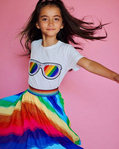 Lola + The Boys Shirt Rainbow Sunnies Tee