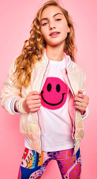 Lola + The Boys Shirts & Tops Happy Emoji T-Shirt