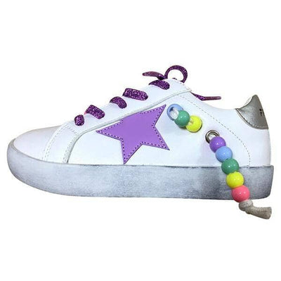 Lola + The Boys Shoes Star Girl Rainbow Beaded Sneaker