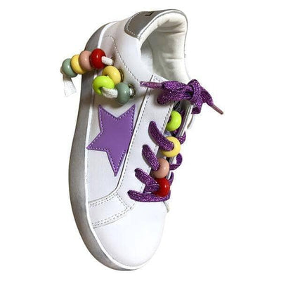 Lola + The Boys Shoes Star Girl Rainbow Beaded Sneaker