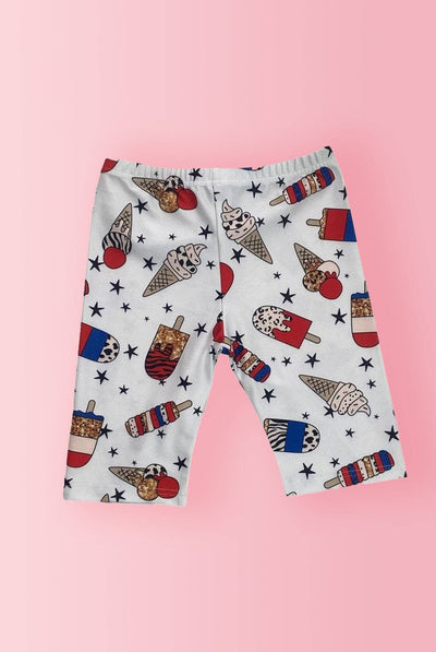 Lola + The Boys Shorts Ice Cream Biker Shorts