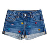 Lola + The Boys Shorts 2 Rainbow Gem Jean Shorts