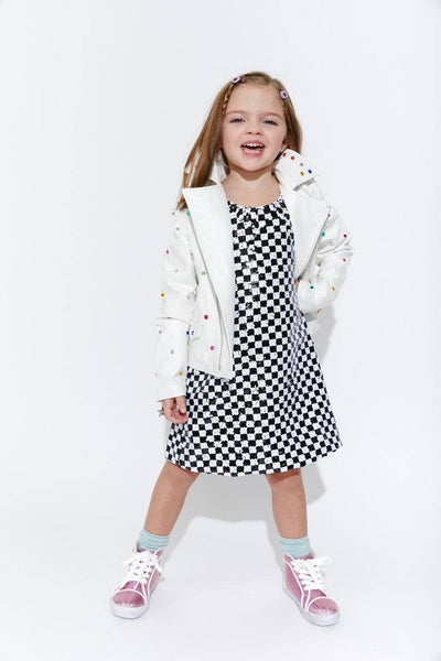 Lola + The Boys Skater Princess Checkered Dress