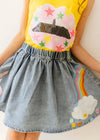 Lola + The Boys SKIRT Unicorn Denim Dream Skirt