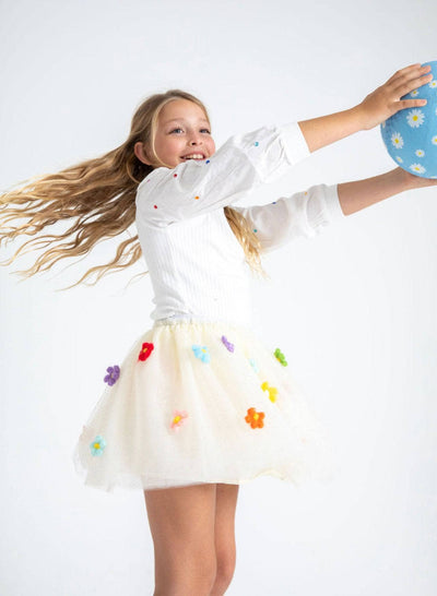 Lola & The Boys Skirts Rainbow Daisy Puff Tutu