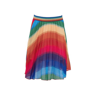 Lola + The Boys Skirts Rainbow Twirl Midi Skirt