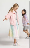 Lola + The Boys Skirts Adult small Womens Sparkly Rainbow Midi Skirt