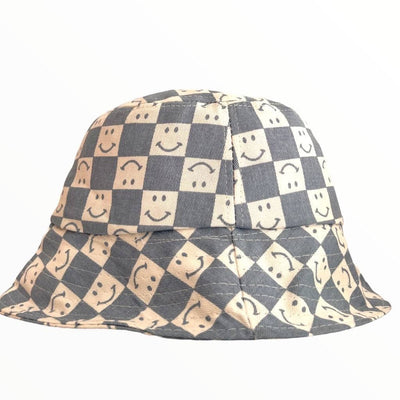 Lola + The Boys Blue Smiley bucket hat