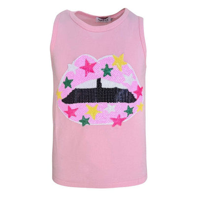 Lola + The Boys Star Lips Tank