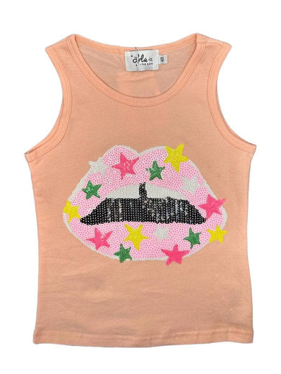 Lola + The Boys Star Lips Tank