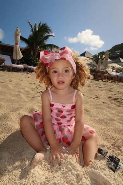 Lola + The Boys Strawberry Shortcake Tulle Swimsuit