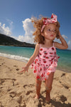 Lola + The Boys Strawberry Shortcake Tulle Swimsuit