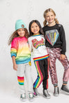 Lola + The Boys Sweaters & Sweatshirts Beaded Dreamer Patch Sweatshirt