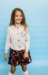 Lola + The Boys Sweaters & Sweatshirts Grey Rainbow Gem Unicorn Cardigan