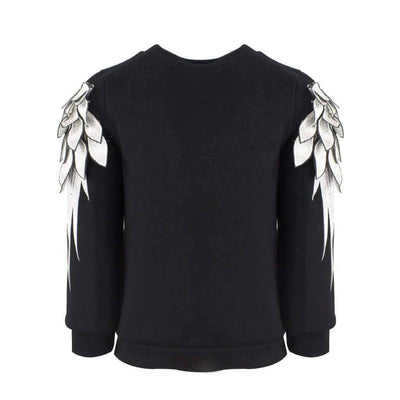 Lola & The Boys Sweaters & Sweatshirts 2-3 / Black I'm an Angel Sweater