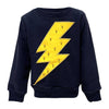 Lola + The Boys Sweaters & Sweatshirts Navy Bolt Crewneck