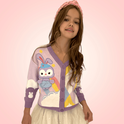 lola and the boys Sweaters & Sweatshirts Retro Bunny Cardigan