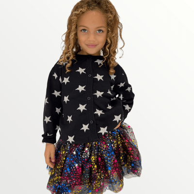 Lola + The Boys Sweaters & Sweatshirts Shining Metallic Star Cardigan