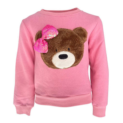 Lola + The Boys Sweaters & Sweatshirts Teddy Bow Sweatshirt