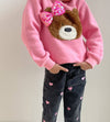 Lola + The Boys Sweaters & Sweatshirts Teddy Bow Sweatshirt