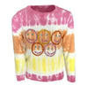 Lola + The Boys Sweaters & Sweatshirts Tie dye smiley sweater