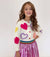 White Fuzzy Hearts Cardigan