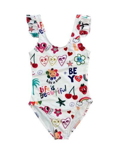 Lola + The Boys Swimwear Be You Doodle Swimsuit