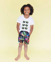 Lola + The Boys Swimwear Cool Camo swim shorts