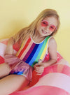 Lola & The Boys Swimwear Rainbow Tutu Swimsuit