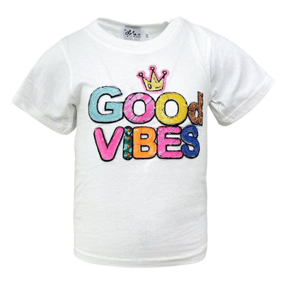 Lola + The Boys Tees 2/3 Good Vibes Neon Tee