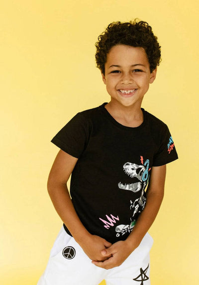 Lola + The Boys Tees Jammin' Dino Tee