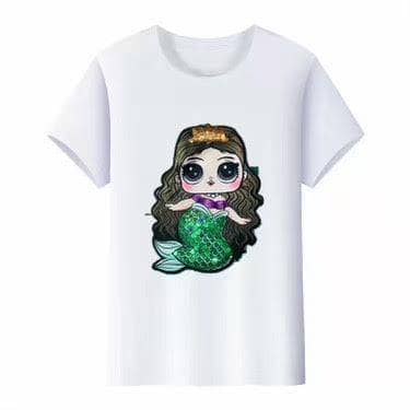 Lola + The Boys Tees LED Doll Mermaid Eyes Tee