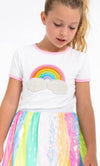 Lola + The Boys Tees Rainbow Pearl Patch T shirt