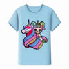 Lola + The Boys Tees Unicorn rainbow LED Doll tee