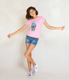 Lola + The Boys Tees Yum crystal Tee